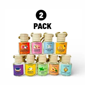 2 Pack Car Air freshener - Last 60 + Days - Made in USA