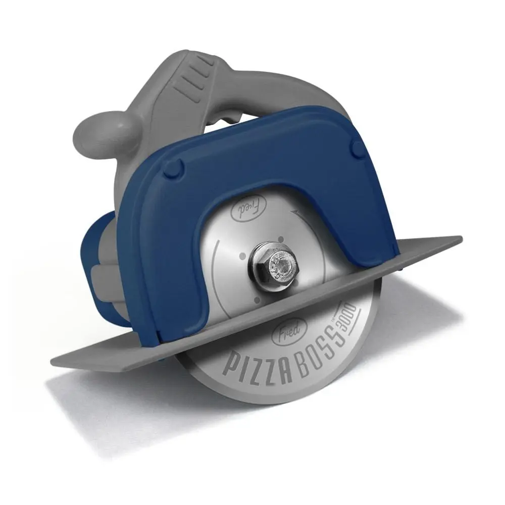 PIZZA BOSS Circular Saw Pizza Cutter - Fun Kitchen Gadget & Gift for Guys