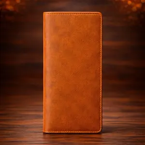 Men’s RFID Leather Long Wallet – Slim & Secure