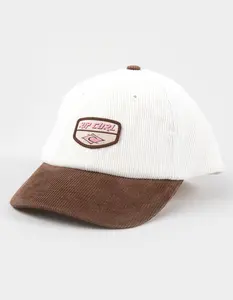 RIP CURL Icons Womens Corduroy Strapback Hat, Chocolate