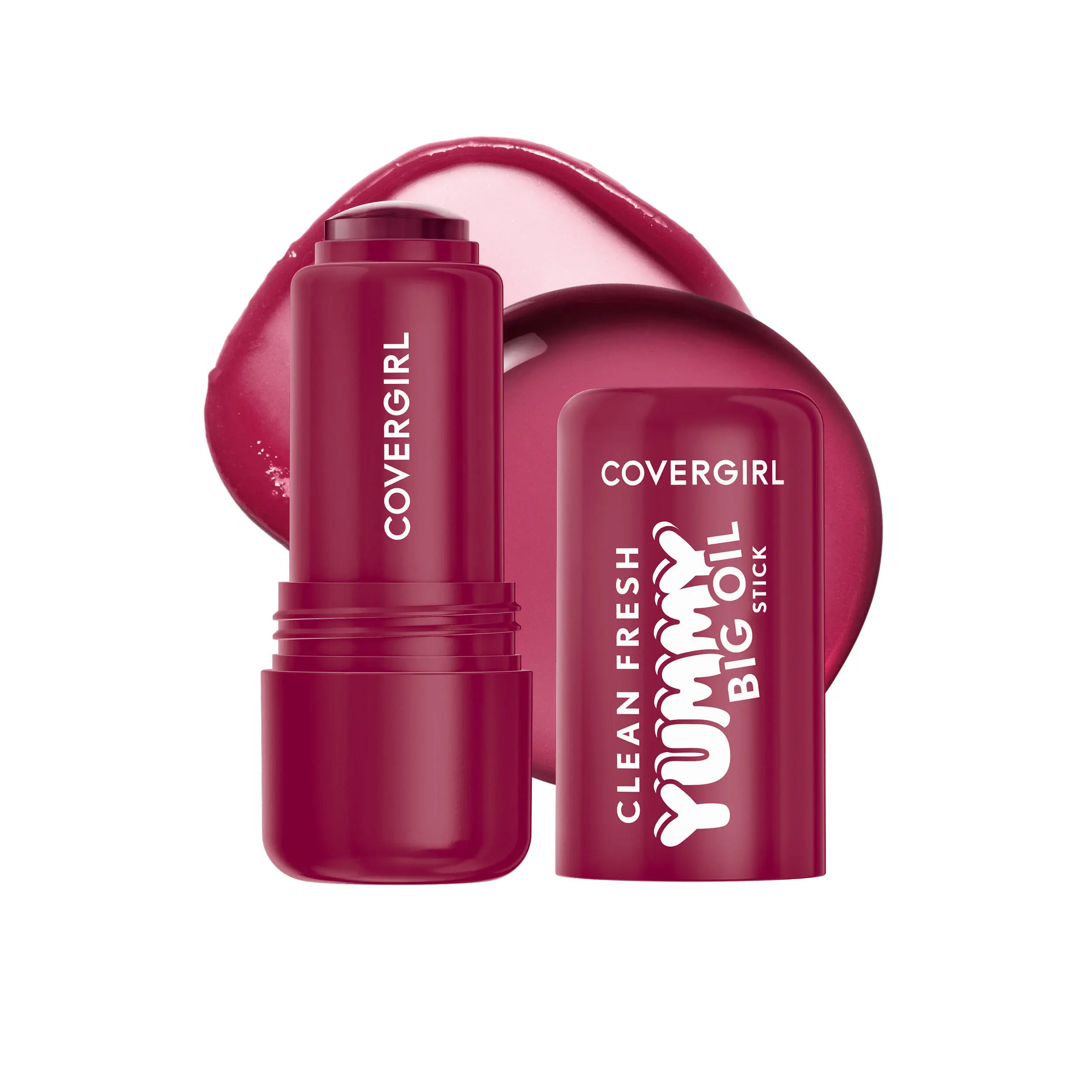COVERGIRL Clean Fresh Yummy Big Oil Stick, Hydrating Tinted Lip Oil with Squalane & Dewy Shine