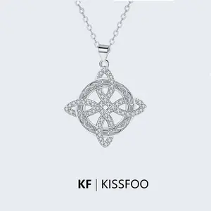 KISSFOO Celtic Knot Protection Necklace Witch Accessory for Women