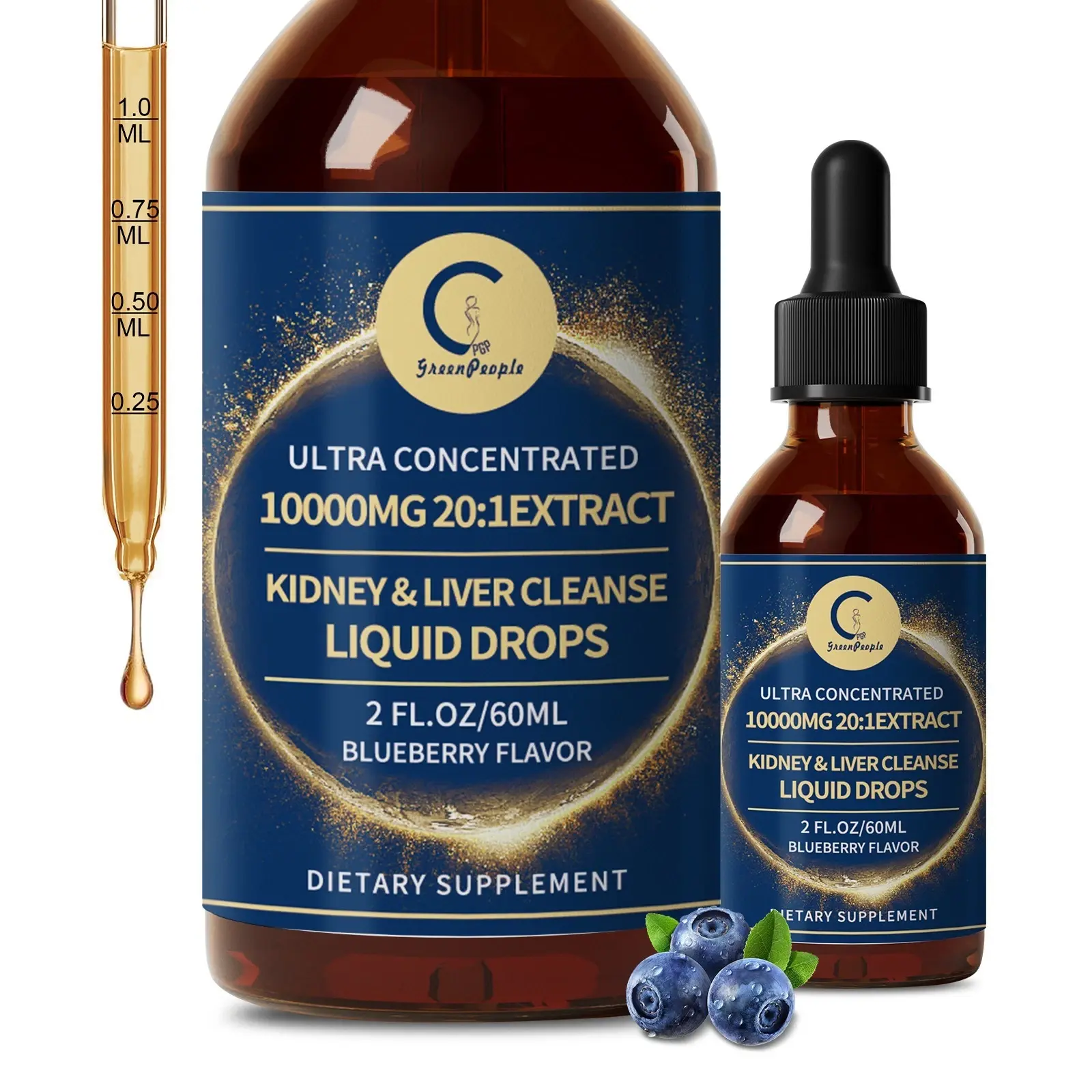 Greenpeople Kidney Restore Health Cleanse Support Detox Natural Supplement Herbal Extract,60ml
