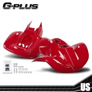 Front+Rear Fenders Set ABS Plastic Red Fit For Honda Sportrax 90 TRX90 1993-2005
