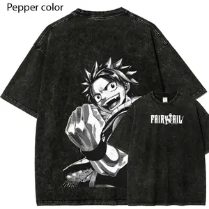 Fairy Tail Natsu Dragneel Graphic Tee, Vintage Style Oversized T-Shirt, Anime Fan Apparel, Manga Inspired Shirt