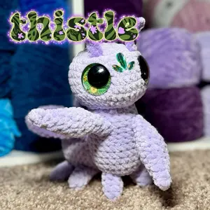 Thistle - Crochet Collectable Lavender Mantis Plush
