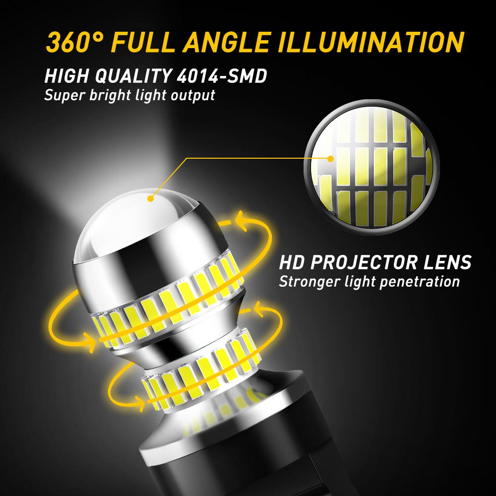 AUXITO 3157 LED Bulb Backup Light Bulb 3156 3056 3057 4157 3047 4057 3457 LED Light Bulbs for Reverse Signal Blinker Tail Parking Brake Lights, 6000K White 2600 Lumens