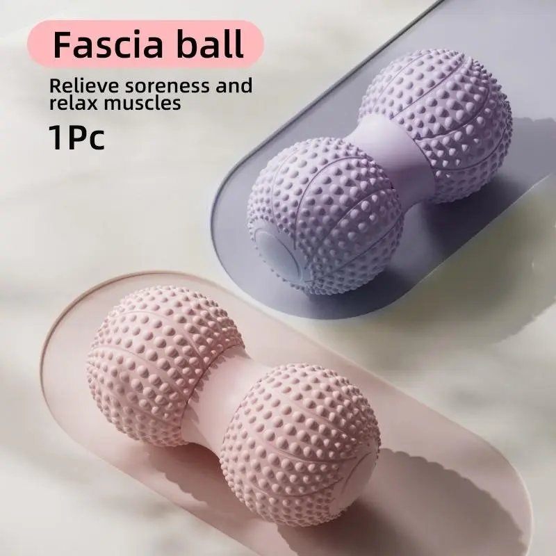 2026 New Massage Ball Dual Long Stick Tennis Ball Relief Roller for Deep Tissue Muscle Massage, Physical Therapy, Myofascial Release, Yoga Therapy, Deep Tissue Muscle Massagers, Fascia Release Tools