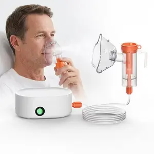 FDA Cleared Portable Handheld Nebulizer,  kid-friendly Ultrasonic Rechargeable nebulization  with Mask & Mouthpiece for All Ages Adults, self-cleaning  function Lightweight mesh Design for Home Daily Use & Travel Carry, Easy Operate Personal Care