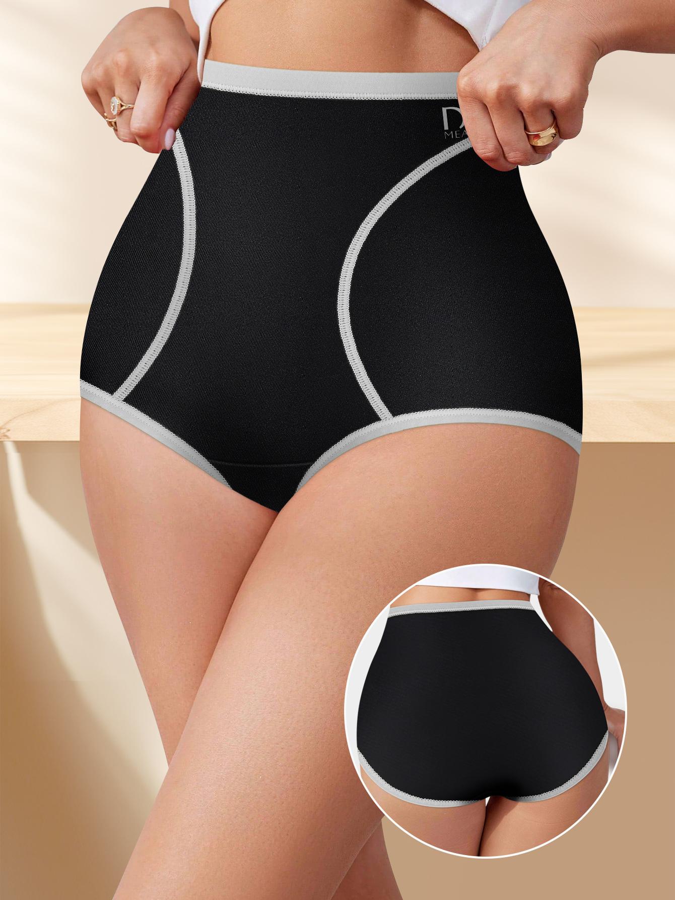 QUASTI 4/8pcs Comfy Chic Colorblock Briefs - Panties with Soft Fabric, Soft Intimates for Women's Lingerie & Underwear - Everyday Basic Essential for Comfort and Confidence QUASTI 4/8pcs Comfy Chic Colorblock Briefs - Panties with Soft Fabric, Soft Intimates for Women's Lingerie & Underwear - Everyday Basic Essential for Comfort and Confidence