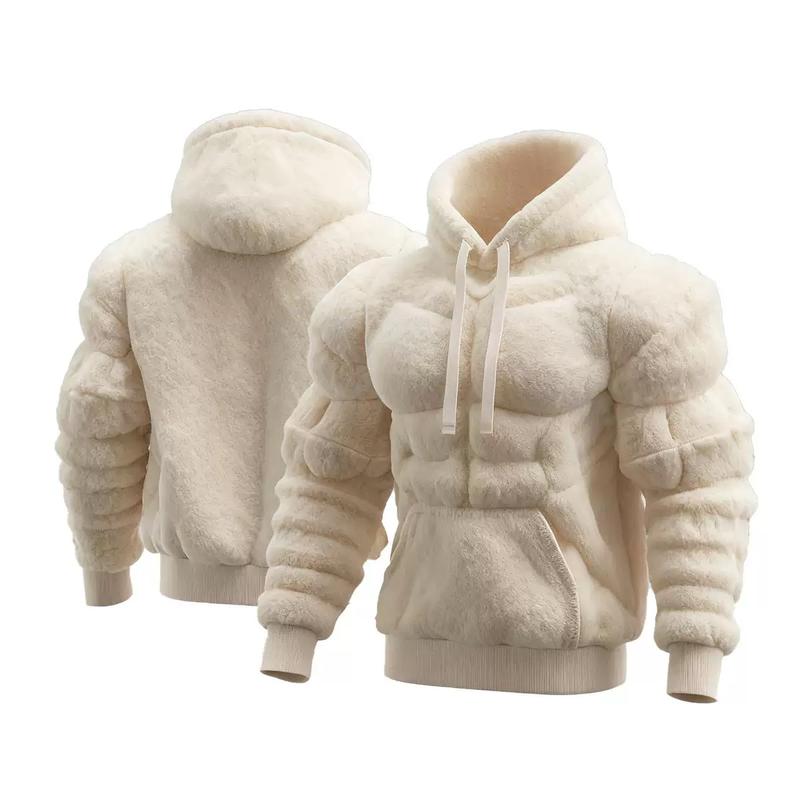 3D Effect Muscle Hoodie Autumn/Winter New Collection with Velvet Warm Hoodie 3D Effect Muscle Hoodie Autumn/Winter New Collection with Velvet Warm Hoodie