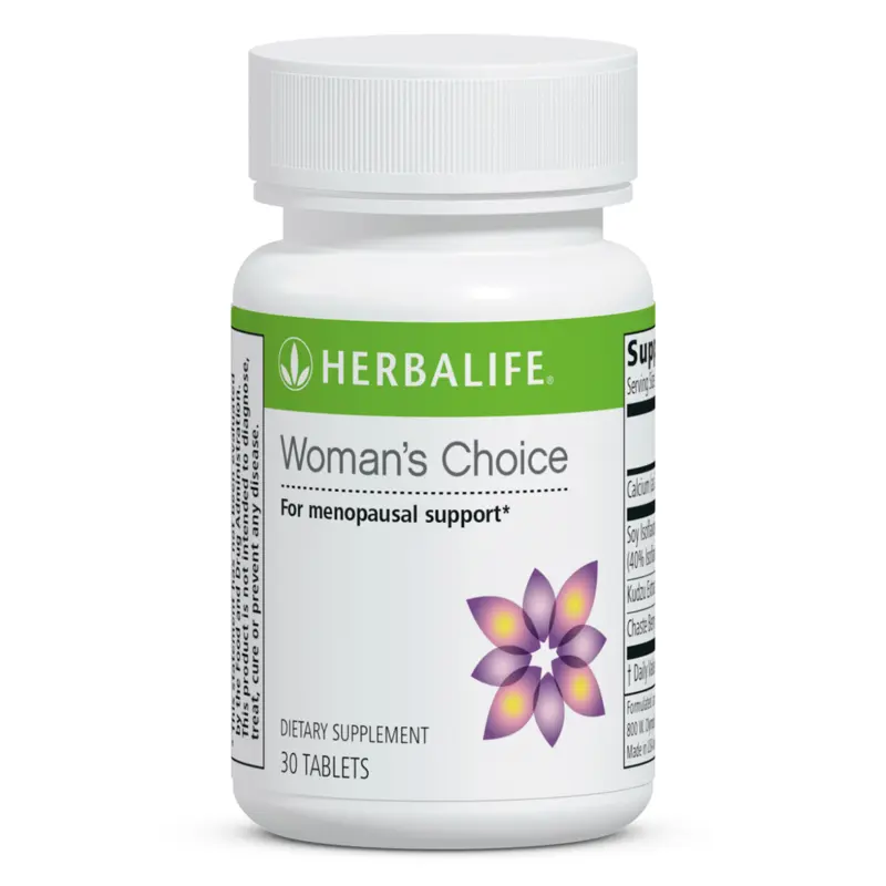 Herbalife Women's Choice Daily Wellness Supplement for Women - Botanical, Plant-Derived Edible Tablets with Soy Isoflavones, Chasteberry for Menopausal Support - Dietary Vitamin Supplement