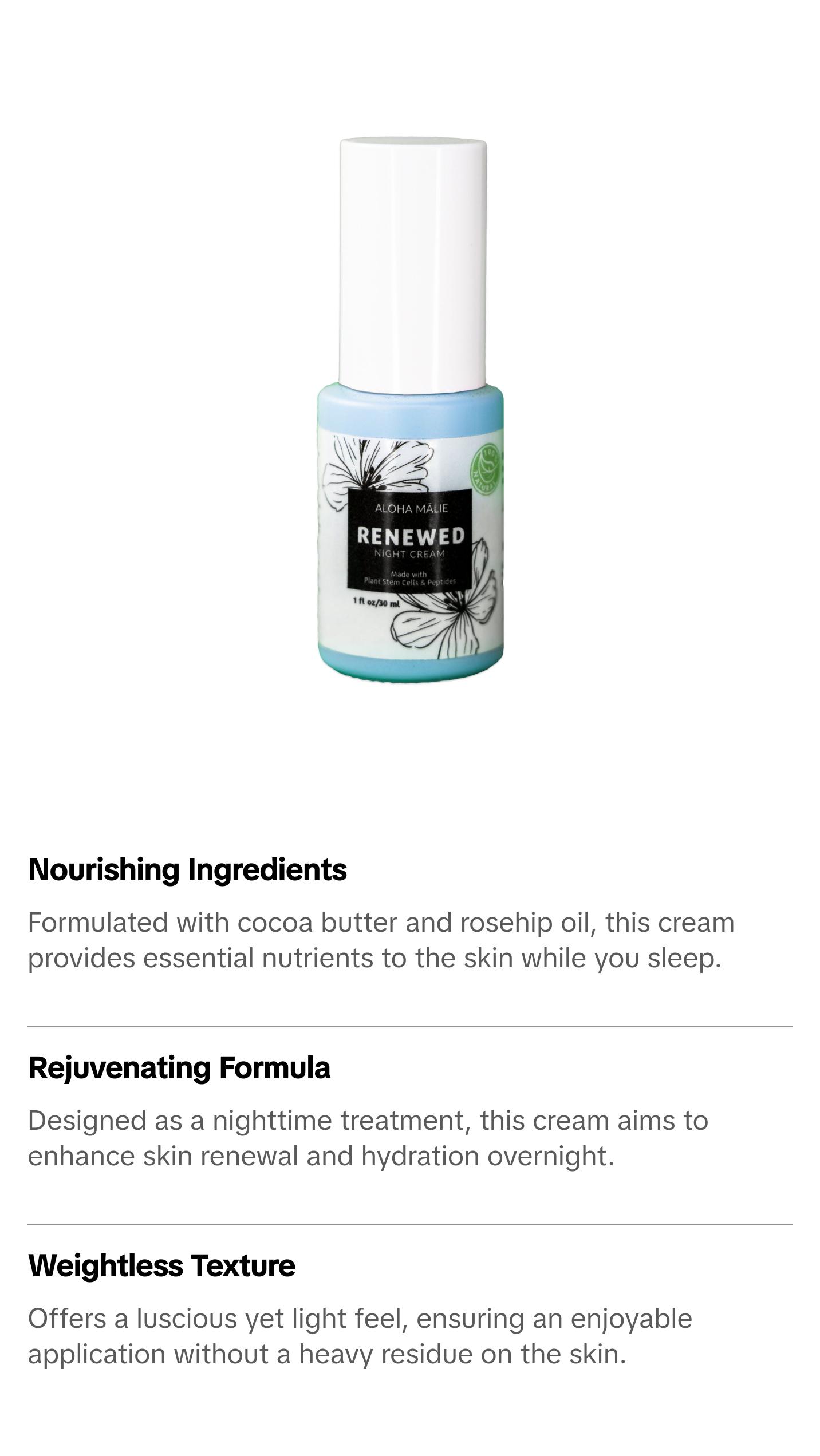 [Renewed] Rejuvenating Cocoa Butter & Rosehip Night Cream