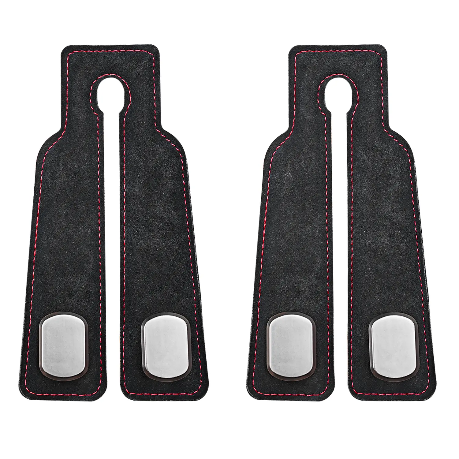 Car Hooks for Headrest, 2PCS Car Purse Hooks Luxurious Leather Metal Car Hangers for Seat Multifunctional Car Bag Hook Car Seat Back Storage Hook Accessories