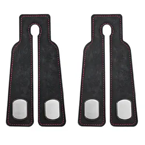Car Hooks for Headrest, 2PCS Car Purse Hooks Luxurious Leather Metal Car Hangers for Seat Multifunctional Car Bag Hook Car Seat Back Storage Hook Accessories