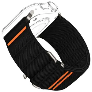 Suitisbest StretchFit Nylon Sport Band for Apple Watch 44/45/46/49mm – Elastic Breathable Strap (Watch Not Included)