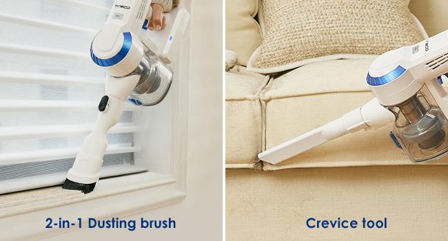 Tineco A10 Essentials Cordless Stick Vacuum Cleaner, Lightweight and Quiet, Powerful Suction, Converts to Handheld Vacuum with Attachments, Wall-Mounted Dock