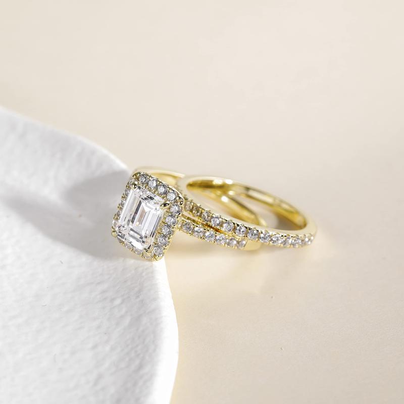 EAMTI 2CT 925 Sterling Silver Bridal Ring Sets Cubic Zirconia Wedding Bands for Women EAMTI 2CT 925 Sterling Silver Bridal Ring Sets Cubic Zirconia Wedding Bands for Women