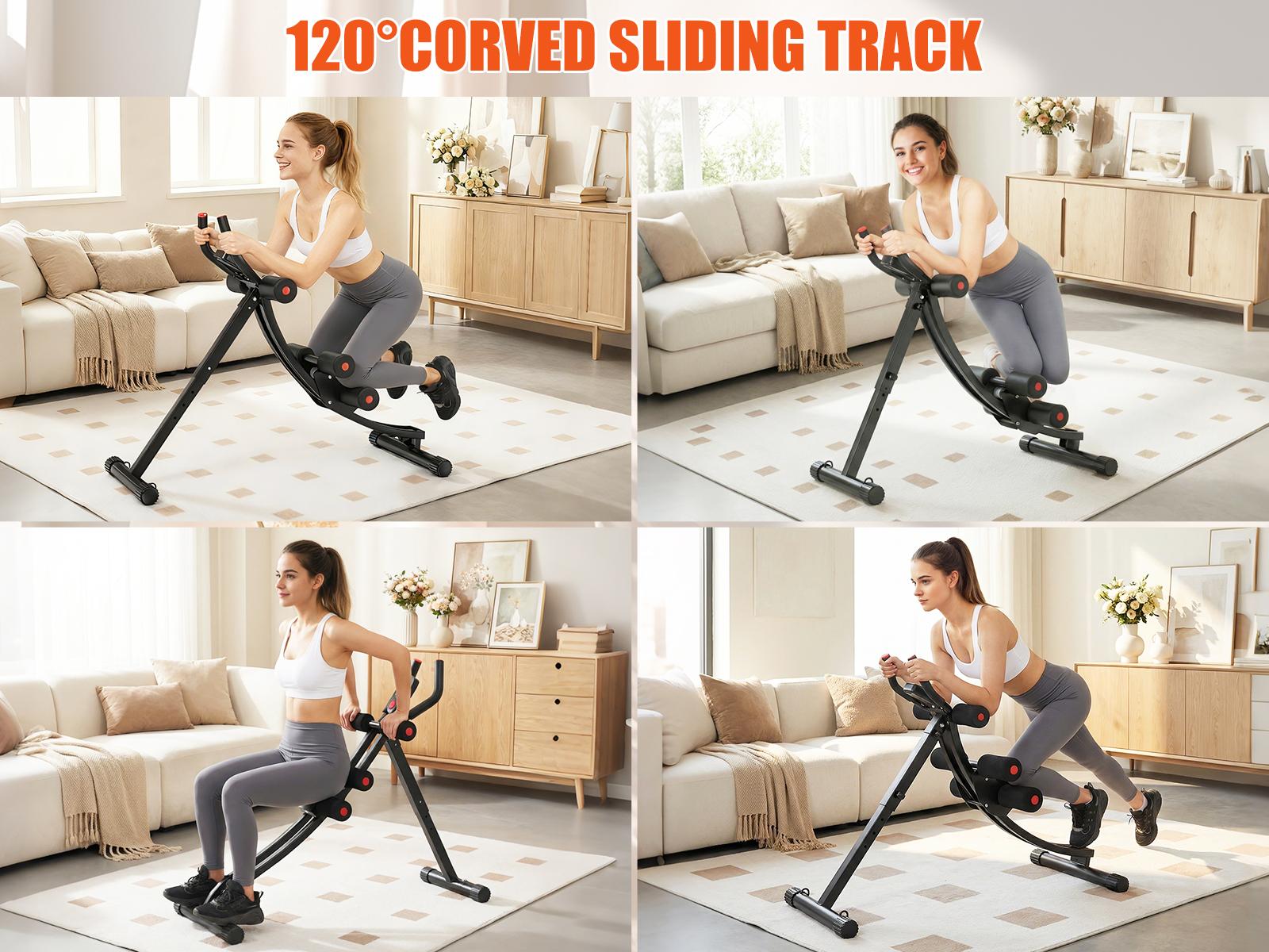 Bearbro Foldable Ab Machine – Foldable Core Workout Equipment for Home Gym with Knee Support, Fitness Equipment Max 440lbs with LCD Display Bearbro Foldable Ab Machine – Foldable Core Workout Equipment for Home Gym with Knee Support, Fitness Equipment Max 440lbs with LCD Display