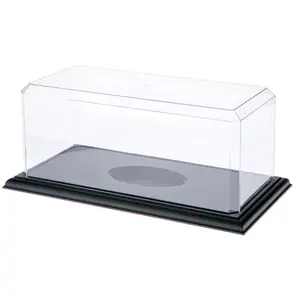 Pioneer Plastics 576CPBASE-UV Clear Plastic Football Display Case (UV Resistant), 15.5" W x 7" D x 6" H