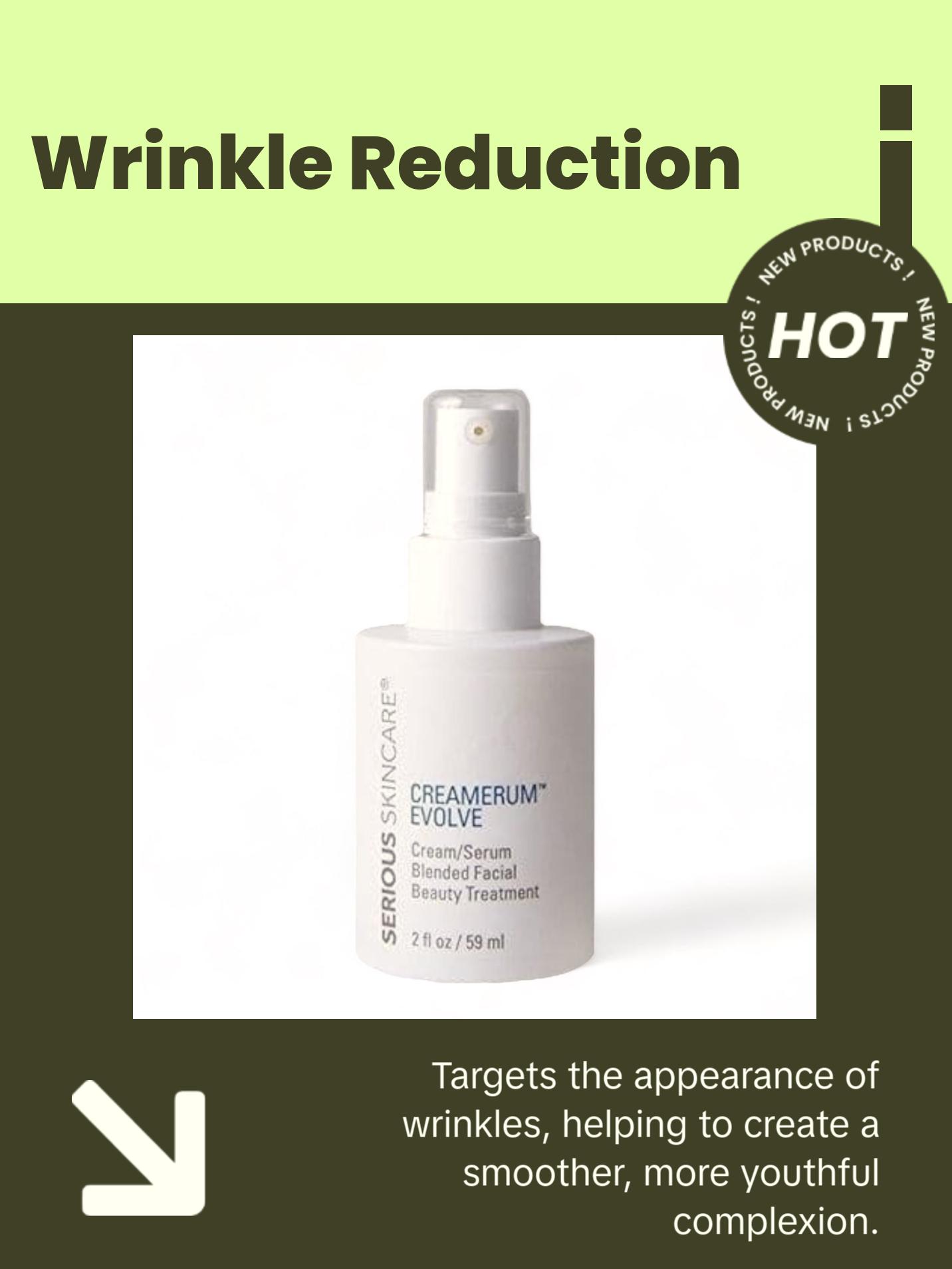 Serious Skincare, Creamerum Evolve, Advanced Facial Treatment, Wrinkle Reduction & Skin Strengthening, 30ml Serums Anti Aging Concentrate Active Peptides Serious Skincare, Creamerum Evolve, Advanced Facial Treatment, Wrinkle Reduction & Skin Strengthening, 30ml Serums Anti Aging Concentrate Active Peptides