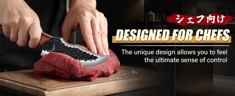 【February Faves】DRAGON RIOT for Meat Cutting, Forged Japanese Style Knife for Cooking - High Carbon and Full Tang - Must Have Knife for Kitchen and  Gift,Christmas Gift