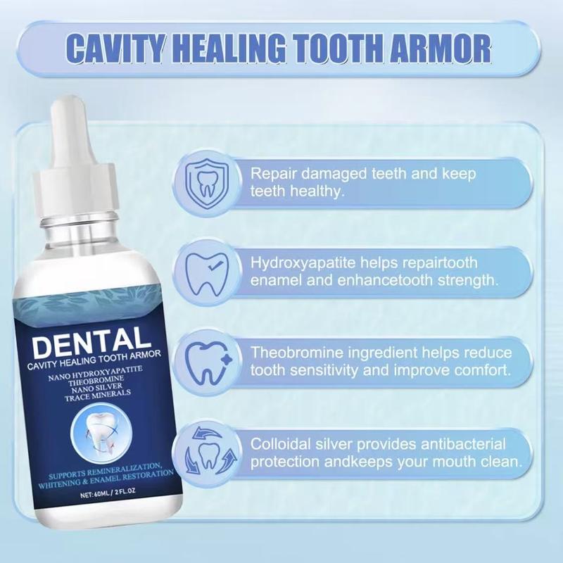 Oralhoe Daily Tooth Armor Liquid Drops with Nano Hydroxyapatite & Theobromine for Fresh Breath & Sensitive