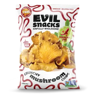 Crunchy Mushroom Chips - Sriracha Lime Flavor, 2oz