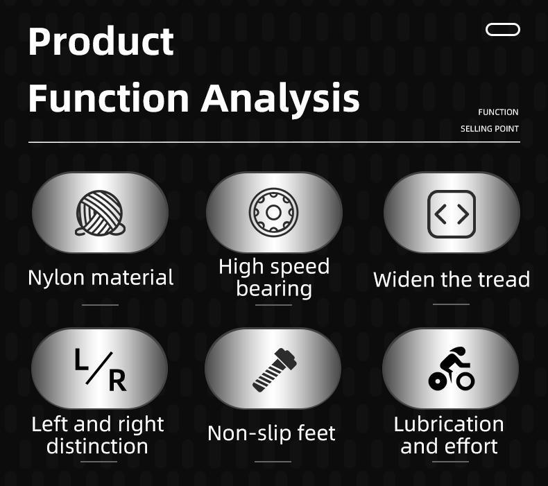 ROCKBROS Mountain Bike Pedals Flat MTB Pedals Nylon Fiber Bicycle Platform Pedals ROCKBROS Mountain Bike Pedals Flat MTB Pedals Nylon Fiber Bicycle Platform Pedals