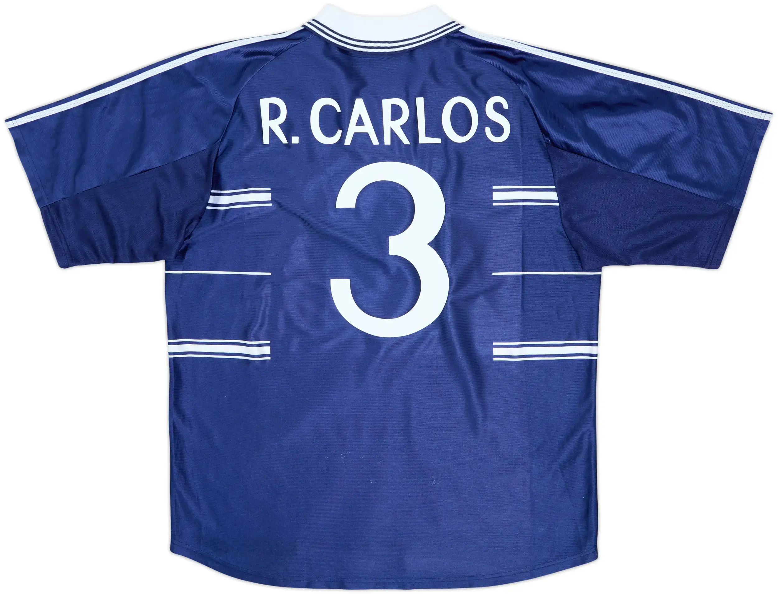 Retro 1998-99 Los Blancos Away Shirt R.Carlos #3