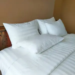 5-Star Hotel Quality Pillowcase Premium Soft Blend Cooling White Bedding 80% Cotton 20% Polyester 17.7 x 25.6 inches High-Density Weave Silky Smooth Finish