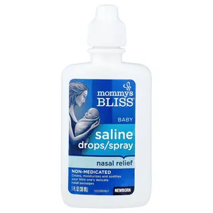 Mommy's Bliss Baby Saline Drops/Spray Nasal Relief, Newborn , 1 fl oz (30 ml)