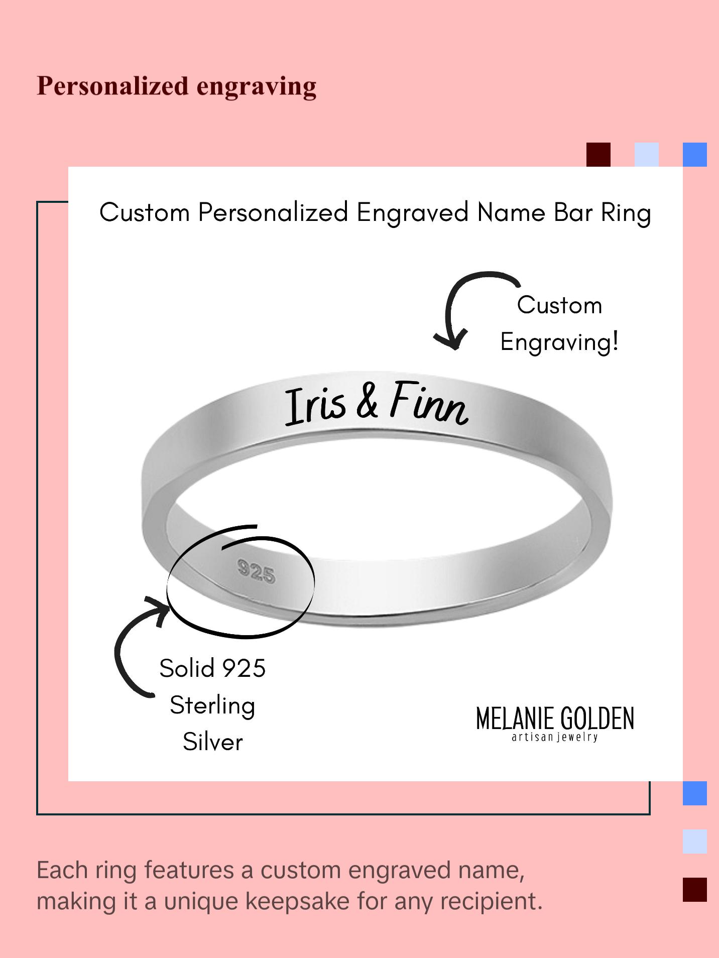 Personalized Name Ring Band