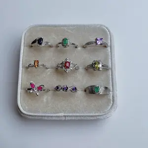natural gemstone &crystal cooper rings  can adjustable choose in live room