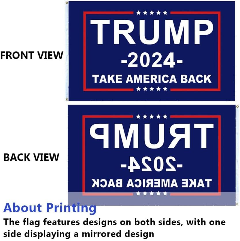 Donald Trump 2024 Flag - Take America Back Flag, 3x5FT.Perfect for Re-Elect Trump outdoor indoor Decor1