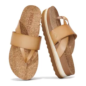 Project Cloud Women's | Eco-Leather Wedge Sandals | Memory Foam Insole | Lightweight | Non-Slip - Raft