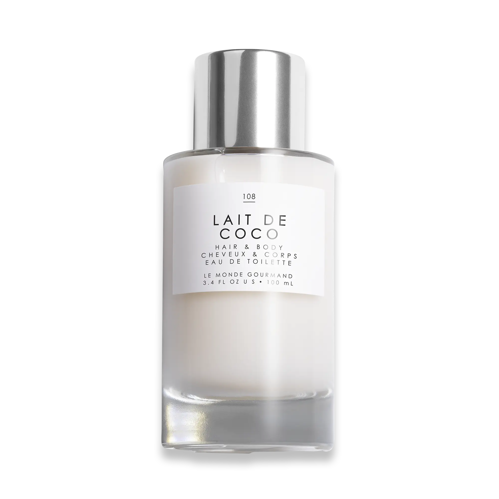 Le Monde Gourmand Lait de Coco Hair & Body Mist 3.4 oz | Coconut Vanilla Fragrance Mist with Bergamot