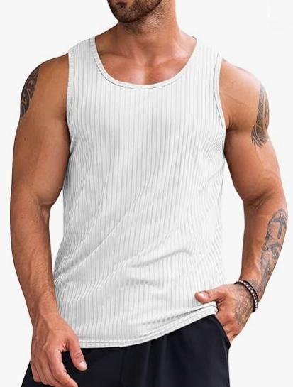 ELENCOCO Men's 3-Pack Plain Muscle Workout Tank Top Quick Dry Gym Muscle T-Shirt Fitness Bodybuilding Sleeveless T-Shirt ,Father's Day gift,Black Friday