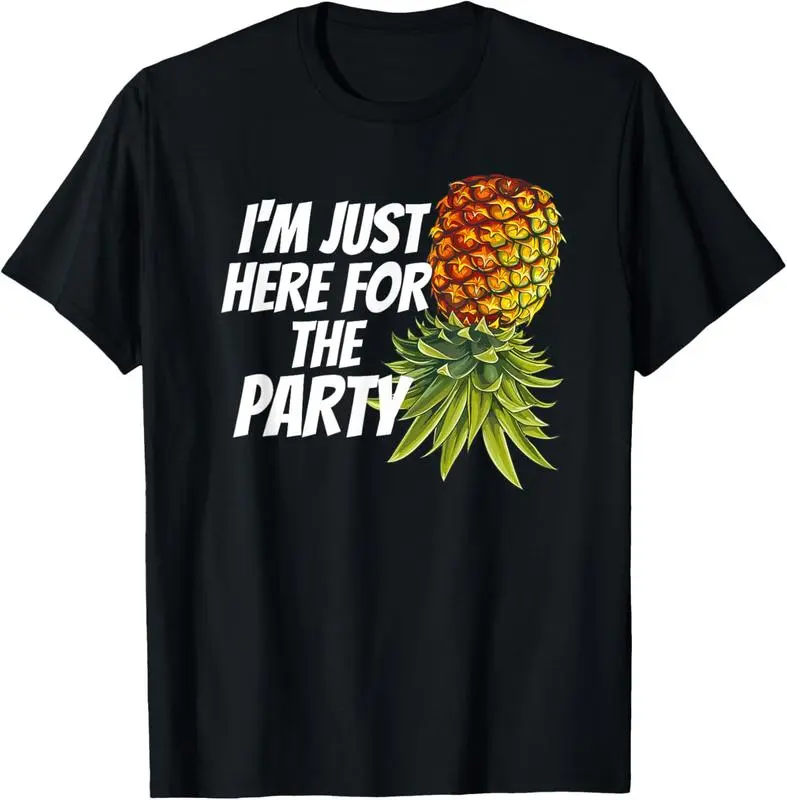 100% Cotton Swinger Pineapple Party Funny Bachelor Embarrassing Airport T-Shirt