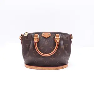 Pre-owned Louis Vuitton Coated Canvas Shoulder Bags Louis Vuttion Turenne Nano Monogram Shoulder Bag T10368418