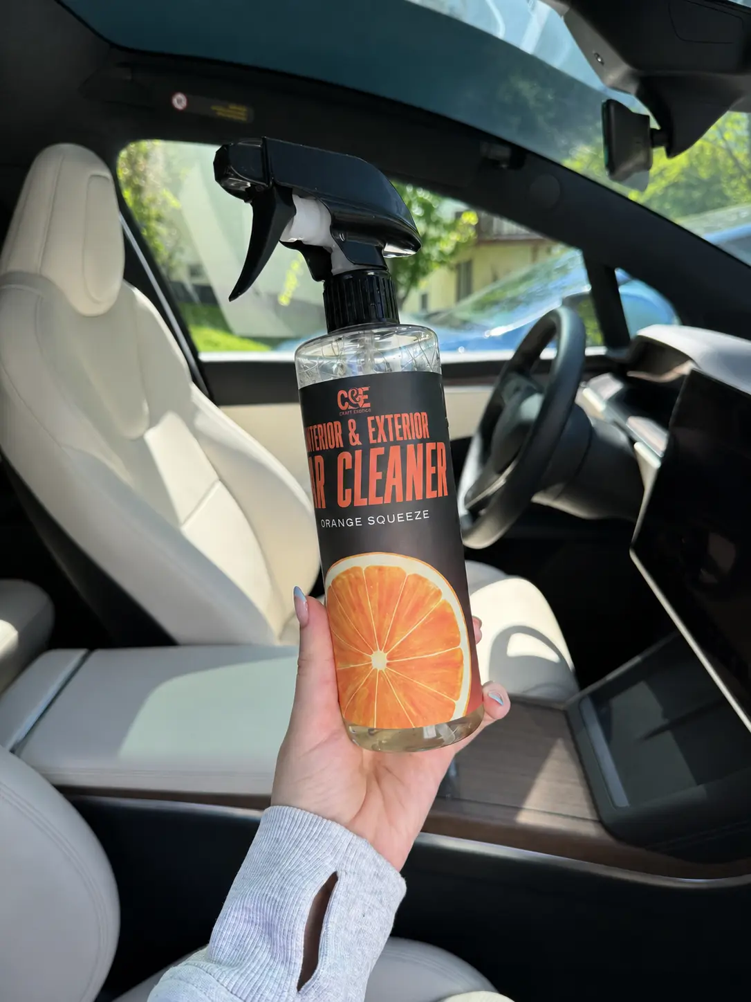 Complete Interior & Exterior Car Cleaner - Streak-Free Shine - Car Cleaning Supplies - 2-in-1