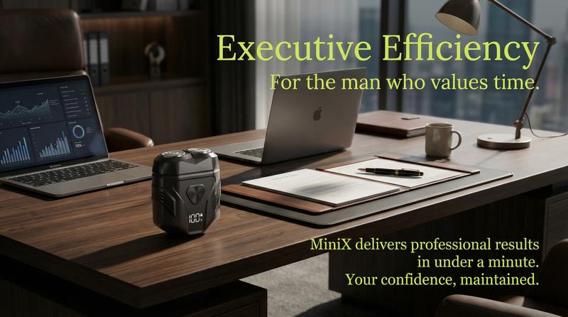 Enchen MINIX Premium Portable Electric Shaver for Men – Compact Foil Shaver with Dual Flex Heads, Fast Clean Shave, Waterproof & Rechargeable, A Perfect Valentine’s Day Gift for Him, 2/3 card-size
