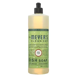 Mrs. Meyers Liquid Dish Soap Iowa Pine 16 OZ (Pack of 6)