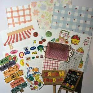 Farmers Market Junk Journal Pack | Farm Ephemera Kit | Scrapbooking & Journaling Supplies | Cottagecore Journal Kit | Scrapbook Sticker Set