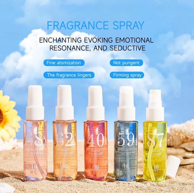 VictoriaKey Summer Limited Edition Brazilian Fragrance Mist Set Natural Fresh Scent for Travel Home Office Perfect Holiday & Christmas Gift(Alcohol-Free ), fruity perfume set