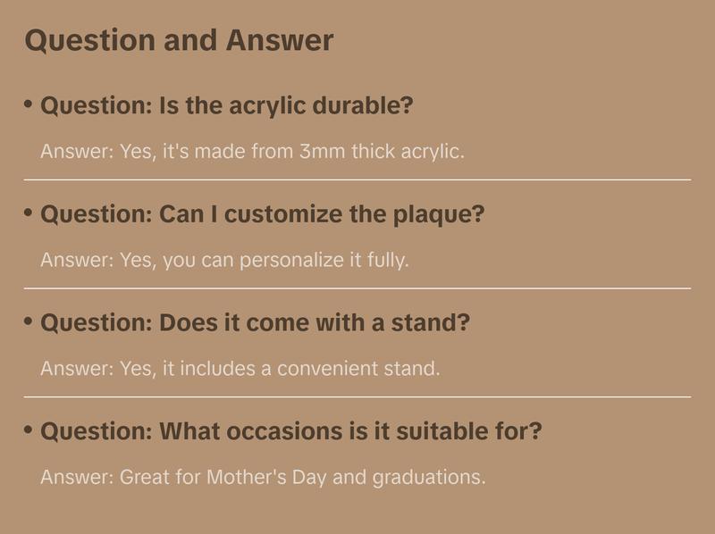 MIRACLE PRINTS Personalised Song Plaque With Stand, Custom Music Plaque, Any Photo / Song, Any Playlist, Photo and Music Gift, Music Prints, Personalized Photo Frame, Album Cover Song Plaque, Mother's Day Gifts, Gift for Mom, Acrylic plaque Decor