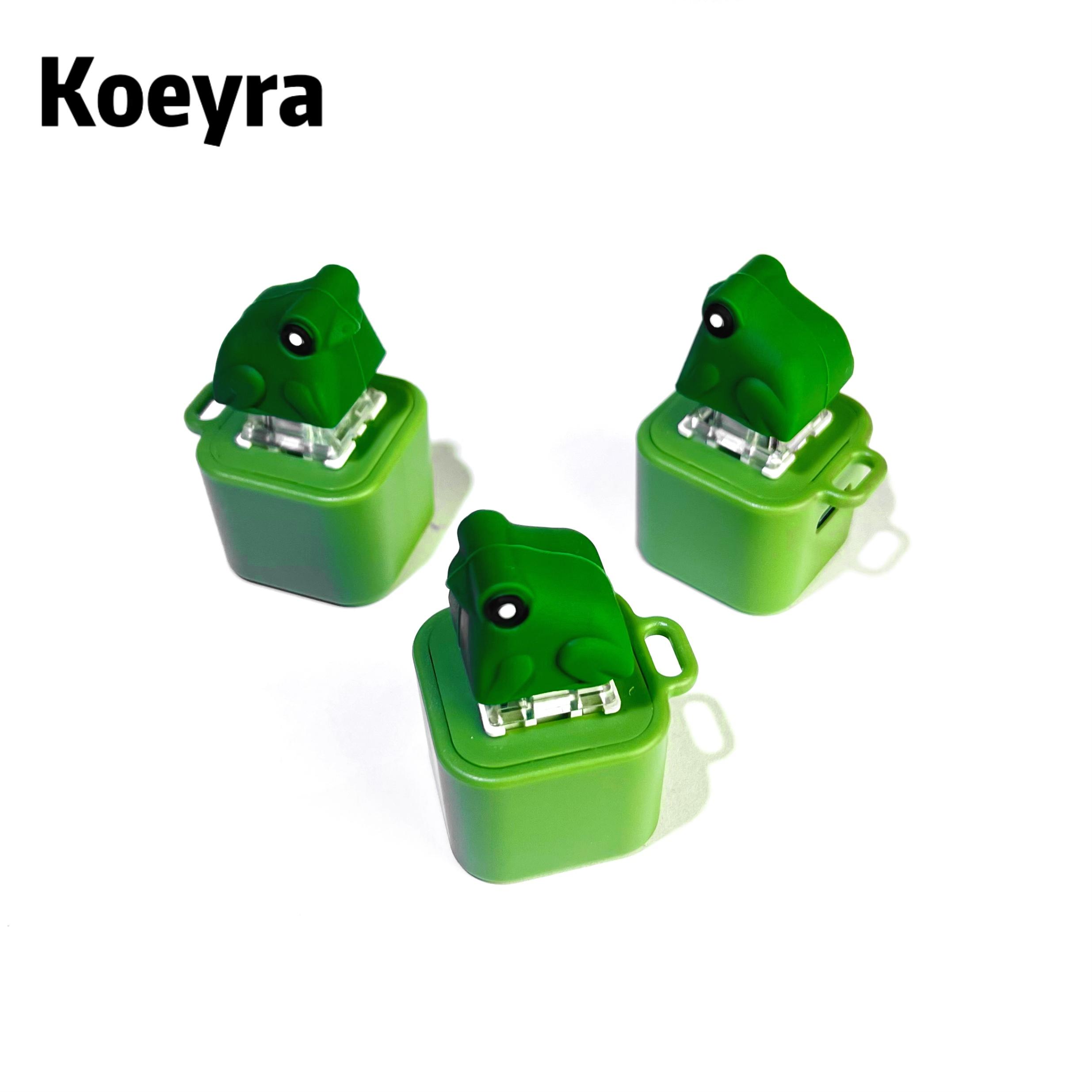 Frog Croaking Keychain - Realistic Sound Fidget Toy with Lights & Durable ABS Plastic Construction for Adults & Kids Focus Relaxation