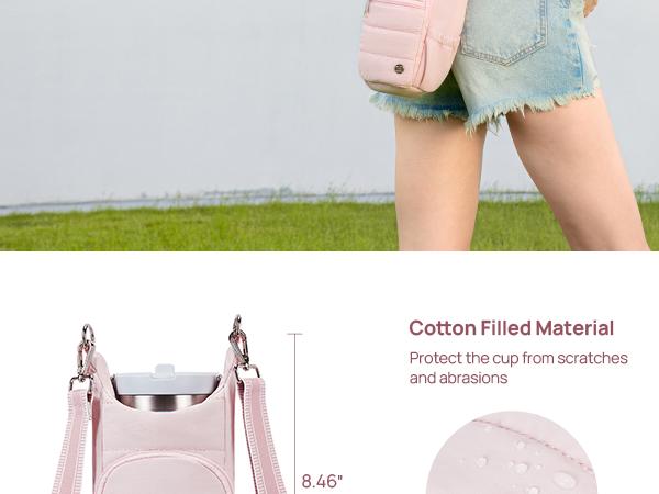 【Telena】 Water Bottle Carrier Bag with Strap Crossbody Bags for Women for Walking, Hiking, Cycling Gift Black Purse #TikTokShopBlackFriday