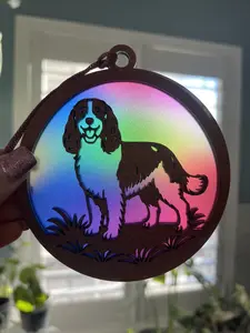 English Springer Spaniel Suncathcer for Sunny Window
