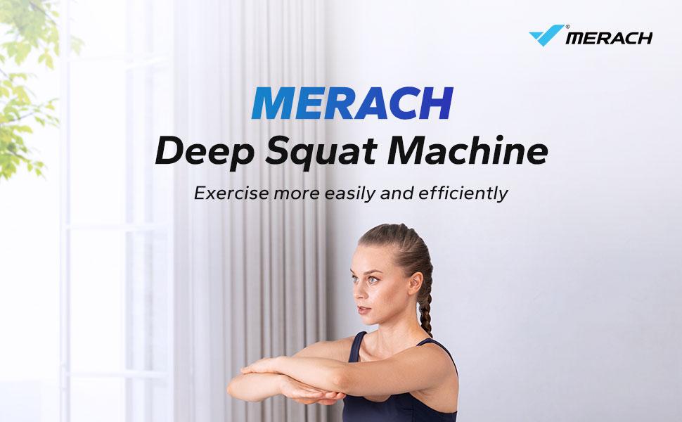 MERACH Deep Squat Machine Adjustable Glutes workout Home Gym Workout Training Sit Up Machine for Abs and Muscle Building Abdominal bench, Push Up Fitness Equipment SpringStatements